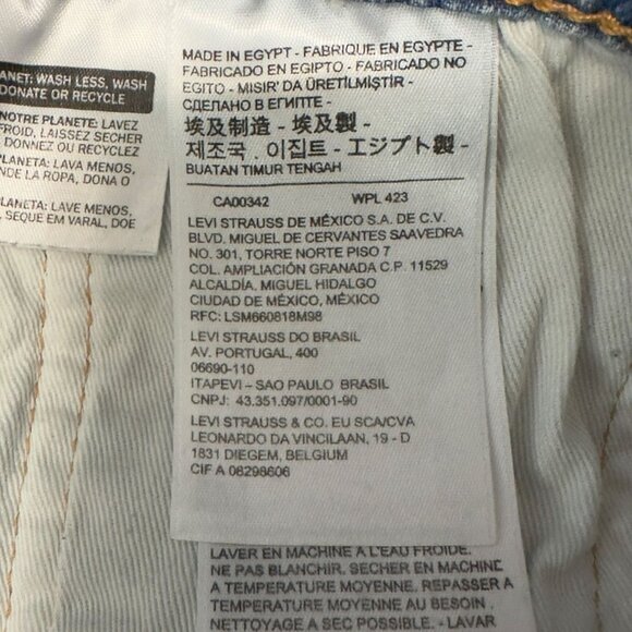 Levi's Premium Denim Bermuda Jean Shorts Size 36 90's Dadcore Jorts Zip Fly - Picture 6 of 6